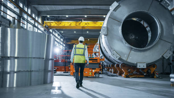 Manyam Engineering worker at fabrication facility